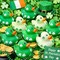 4E's Novelty 24 Pcs St Patricks Day Rubber Ducks - 2 inch Shamrock Rubber Duckies Bulk - St. Patrick's Day Gifts for Kids Party Favors Accessories